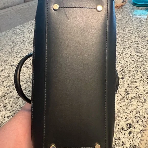 Kate Spade Leopard Print Satchel - Black and Brown - Picture 6 of 6